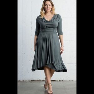 Kiyonna Grey Dress Size 2x
